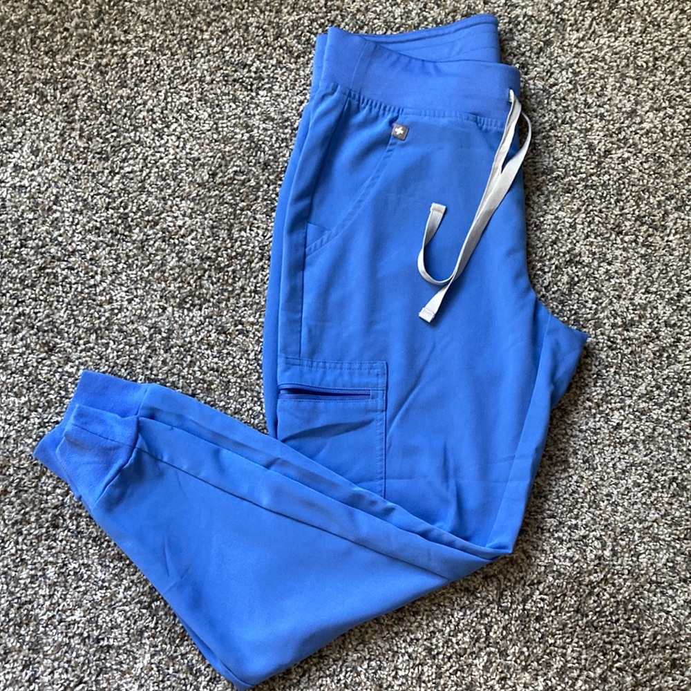 FIGS Ceil Blue Zamora Jogger Scrub Pants